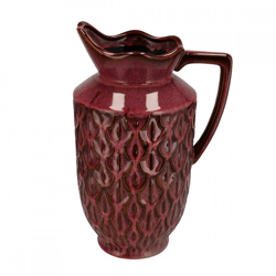 Vase Boa with handle red 38 cm