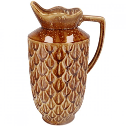 Vase Boa with handle dark brown 45 cm