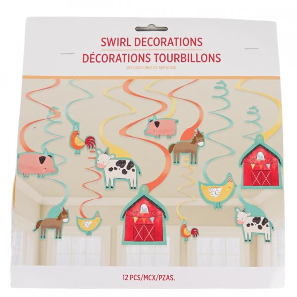 Spirale Anhänger Barnyard 61 cm Satz von 12