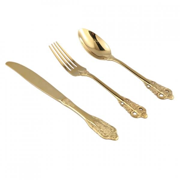 PTMD Schubbesteck im Geschenkkarton gold 3er Set