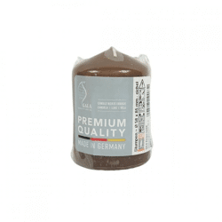 Gala stump candle brown 5.8 x 8.5 cm