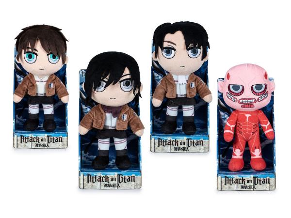 Attack on Titans - Pl&uuml;schfiguren 4-fach sortiert - 27 cm