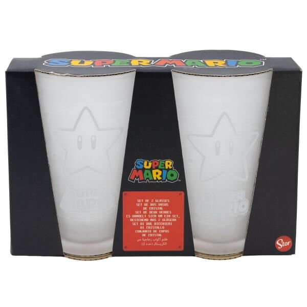 Super Mario - 2 St&uuml;ck Casual Gl&auml;ser-Set - 490 ml