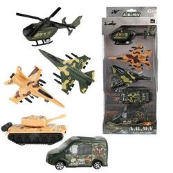 ARMY Fahrzeuge Militär Rückzug 5 St. in Karton