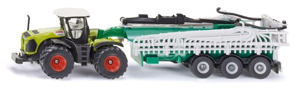 SIKU 1827 - Claas Xerion mit Fasswagen - Modellauto