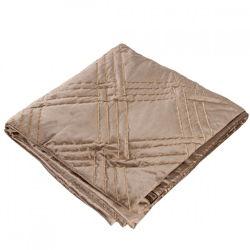 PTMD bedspread plaid Cerine brown 240 x 220 cm