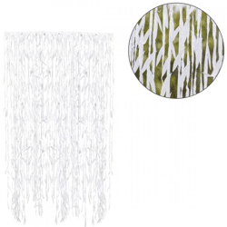 Ginger Ray decorative background Leaf white 100 m