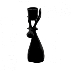 Candlestick Dobra black 14 cm