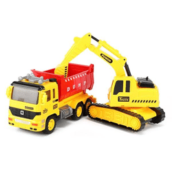 Toi Toys - CARS & TRUCKS - Tipper truck and digger