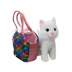 Set Catty - Plüsch und Tasche mit magischen Pailletten
