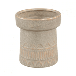 PTMD bloempot Rail hoog M lichtbruin 14 cm