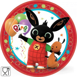 Disposable plates Bing cardboard 23 cm 8 pieces