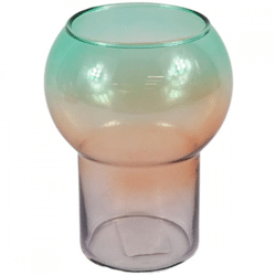 Vase Osha glass multicolored 16 cm