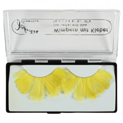 Jofrika cosmetics kunstwimpers veren geel 9,5 cm B-keus