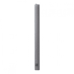 PTMD dinner candle rustic gray 2 x 25 cm set of 4