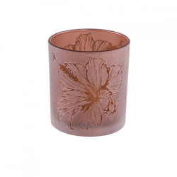 PTMD tea light holder Ailani glass 8 cm