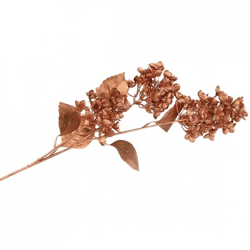 Artificial flower hydrangea copper-colored 87 cm