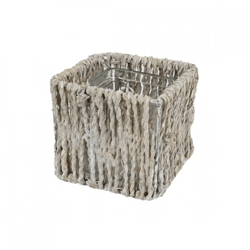 HBX Tealight holder Vinslo white 10,5 cm