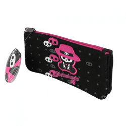 Skelanimals pencil case 2-pocket black 23 cm