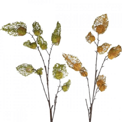 Artificial branch Physalis silk 125 cm 2 assorted