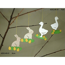 Osterhänger Gans Dekoration aus Holz