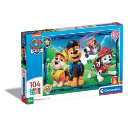 Clementoni 27177 - 104 Teile Puzzle Supercolor - Paw Patrol