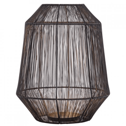 PTMD Windlicht Justy L schwarz/gold 38 cm