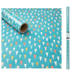 Horn-Geschenkpapier-Tüten blau 200 x 70 cm