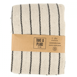 Take a Plaid 3 recycled cotton beige 125 x 150 cm
