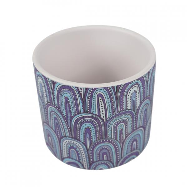 Blumentopf Blau Keramik 12 cm