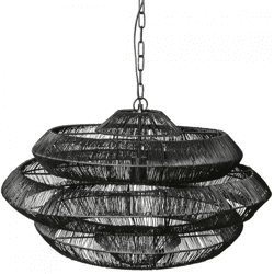 PTMD hanglamp Jeff zwart 69 cm