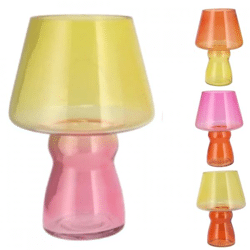 Vase Bicolore orange 25 cm 4 assorted