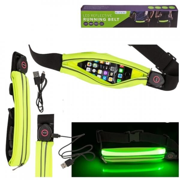 Laufende Gürteltasche mit wiederaufladbaren LED-Leuchten
