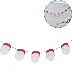 Ginger Ray garland with Santa Claus 2 m