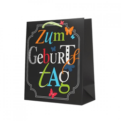 Geschenktas Zum Geburtstag 20,5 x 11 x 25,5 cm