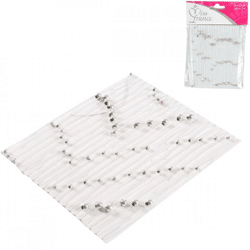 Miss France pearl garland silver 5 meters