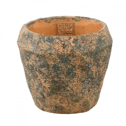 PTMD bloempot Lourdes geel/groen 15 cm