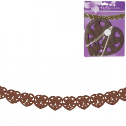 Garland Love Dove paper brown 4 m
