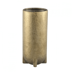 PTMD bloempot Mardix hoog S goudkleurig 30 cm