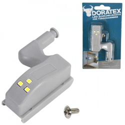 Kast scharnier verlichting LED op batterij 6,8 cm