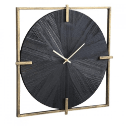 PTMD wandklok Oxxo goudkleurig/zwart 53 cm