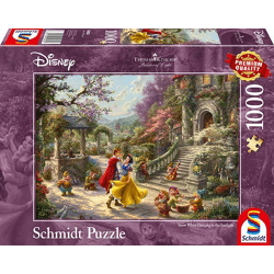 Disney, Snow White - Dance with the Prince - 1000 piece jigsaw puzzle (Thomas Kinkade)