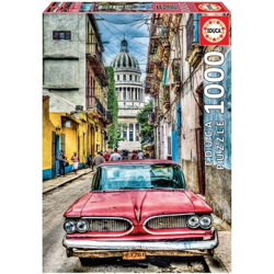 Educa Puzzle 9216754 - Vintage car in old Havana - 1000 Teile Puzzle