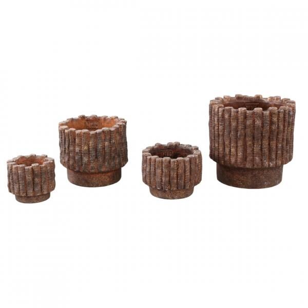 PTMD bloempot Elza M bruin 15 cm