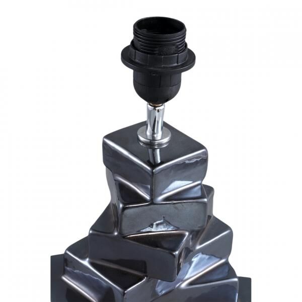 PTMD Tischleuchte Rellis EU-Stecker grau 38 cm