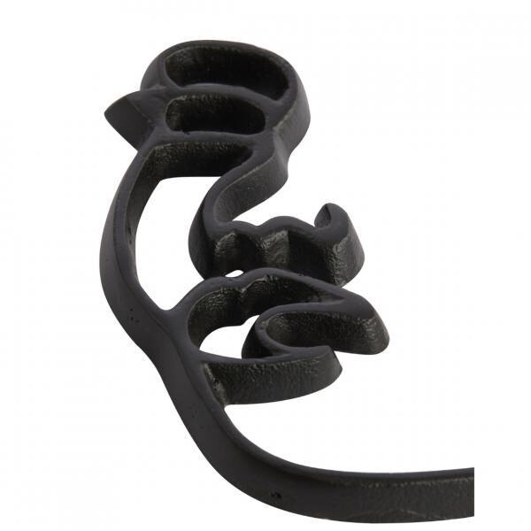 Light & Living Wanddekoration Face schwarz 38 cm