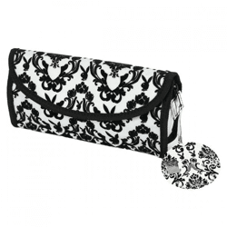 Playboy etui make-up tas zwart/wit 22 cm
