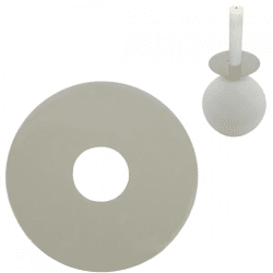 Stjernsund Kerzenring Loua grau glänzend 9 cm