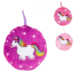Pendant plush unicorn 9.5 cm 3 assorti