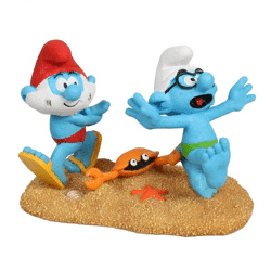 Smurfs on the beach - decorative figure